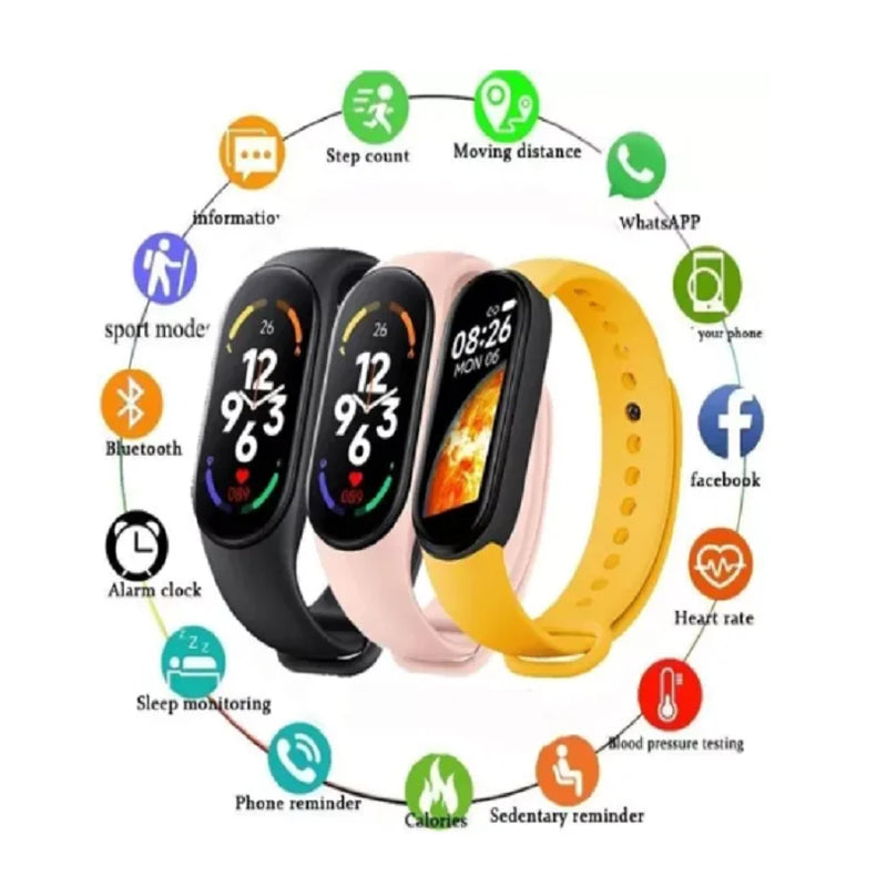 Relogio Digital Smartband Masculino Feminino M7 1.62"