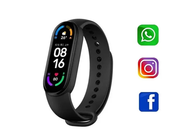 Relógio Digital MiBand Unissex: O Companheiro Perfeito para Monitorar Seus Passos e Seu Sono!