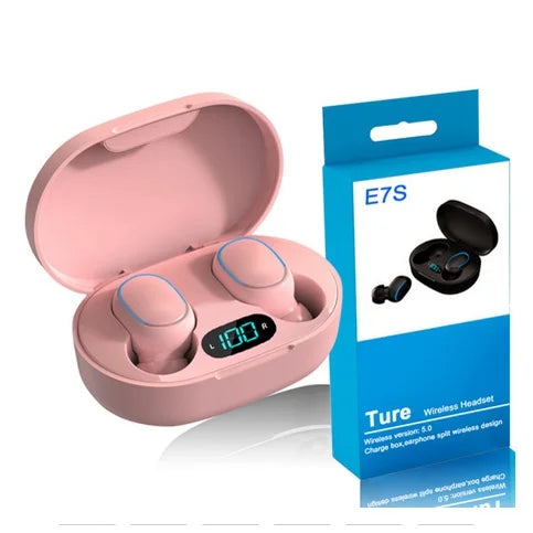 Fone De Ouvido Sem Fio E6s Bluetooth 5.0 Tws Macaron