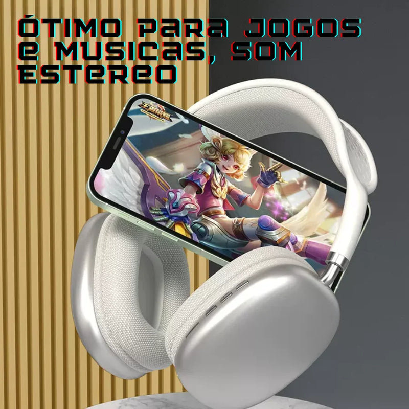 DO BRASIL ZOMMI Fone de ouvido P9 Air Sem Fio Bluetooth TWS Estereo HiFi Multifuncional Macaron - Envio Imediato