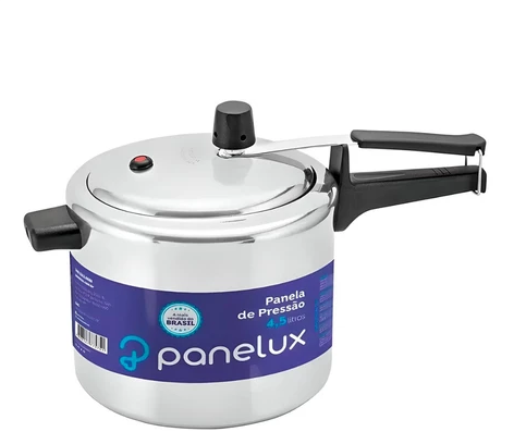 Panela de Pressão alumínio Polido 4,5L Fechamento Interno Classic - Panelux