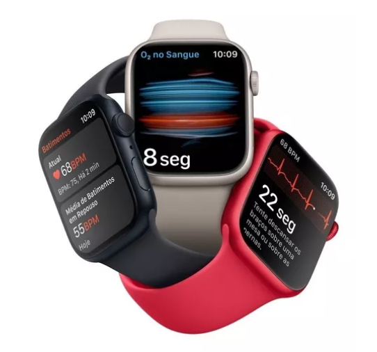 Apple Watch Series 8 Gps 41mm Padrão Lacrado Na Caixa