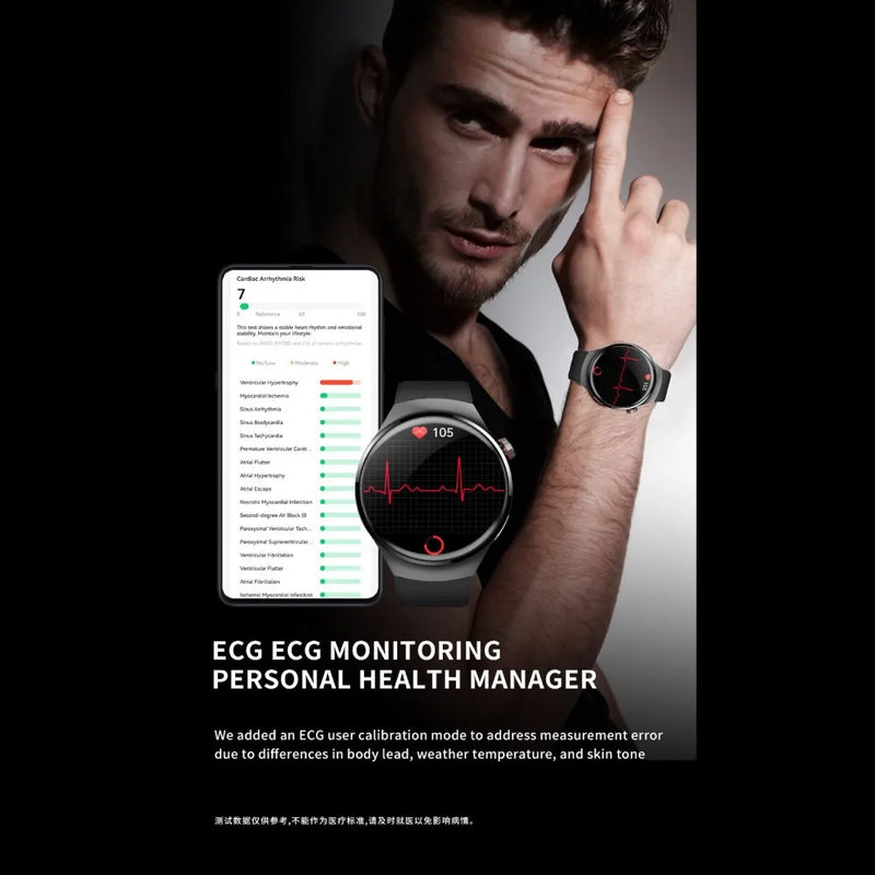 Smartwatch F600 JOEME FIT com Bluetooth 5.3 medição de ECG Resistente a Água OCA LCD  UNISSEX