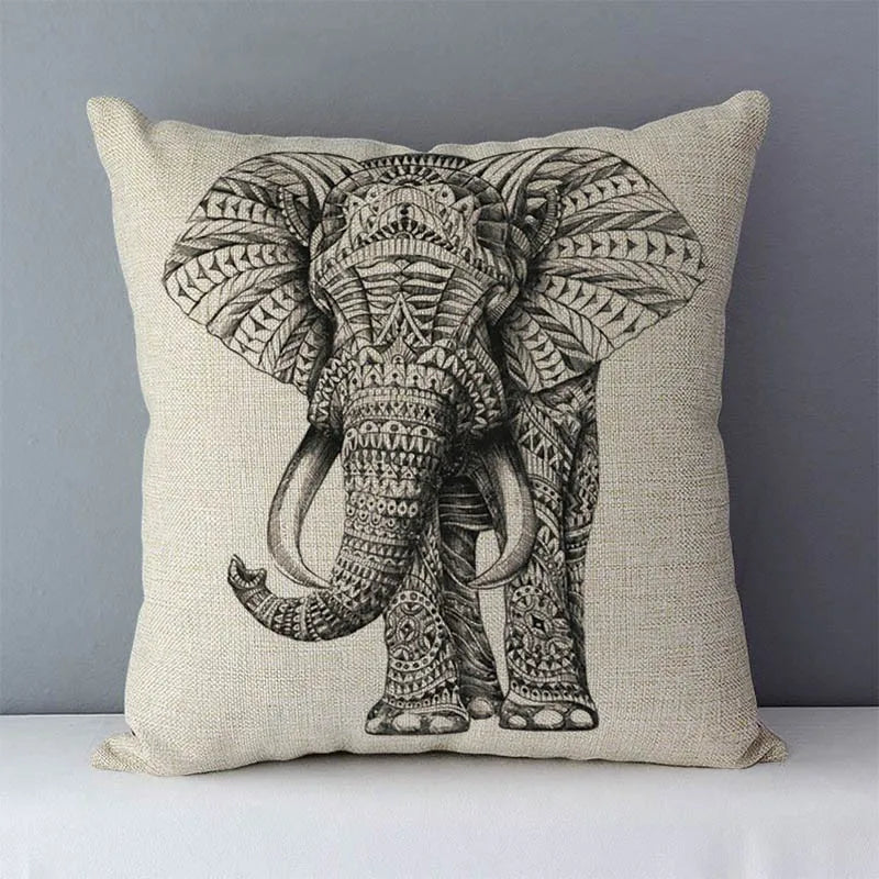 Almofadas decorativas elefante kola alce estampado animais fronha 45x45cm sem miolo