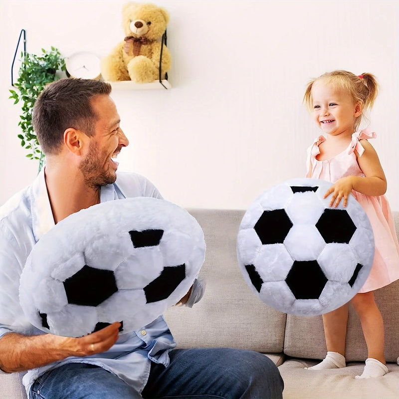 Almofada de pelúcia de bola de futebol, decoração de sala de esportes, presente de aniversário de namorado, presente de fã de futebol