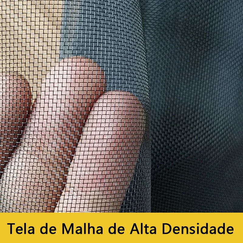 Tela de malha Nano preta – Anti-mosquito, respirável, transmissora de luz para uso fácil de instalar em porta e janela multiuso