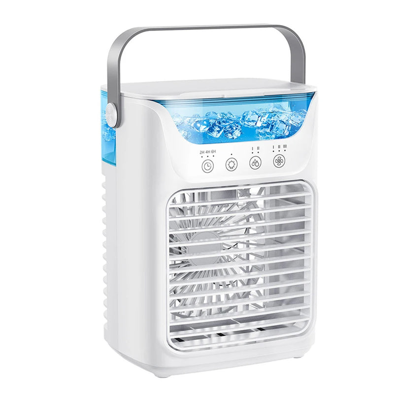 USB Portable Air Conditioner 3 Speeds Electric Spray Fan 650ml Large Water Tank Small Air Cooling Fan for Home Bedroom