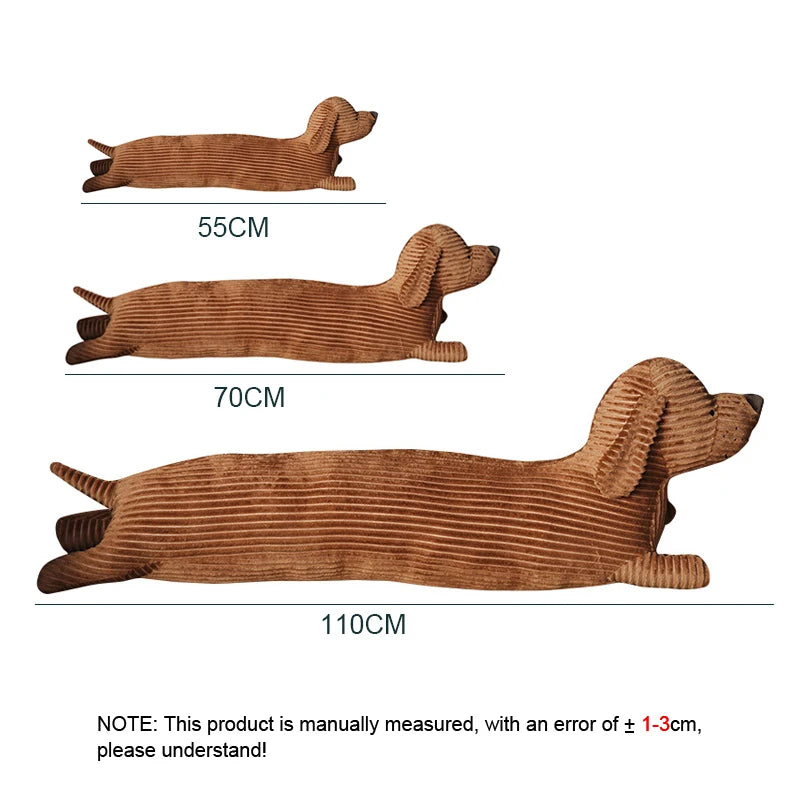 Cushion Lovers Brown Cute British Short-legged Dachshund Dog Pillow Cushion Sofa Decoration New Year Gift Plush doll