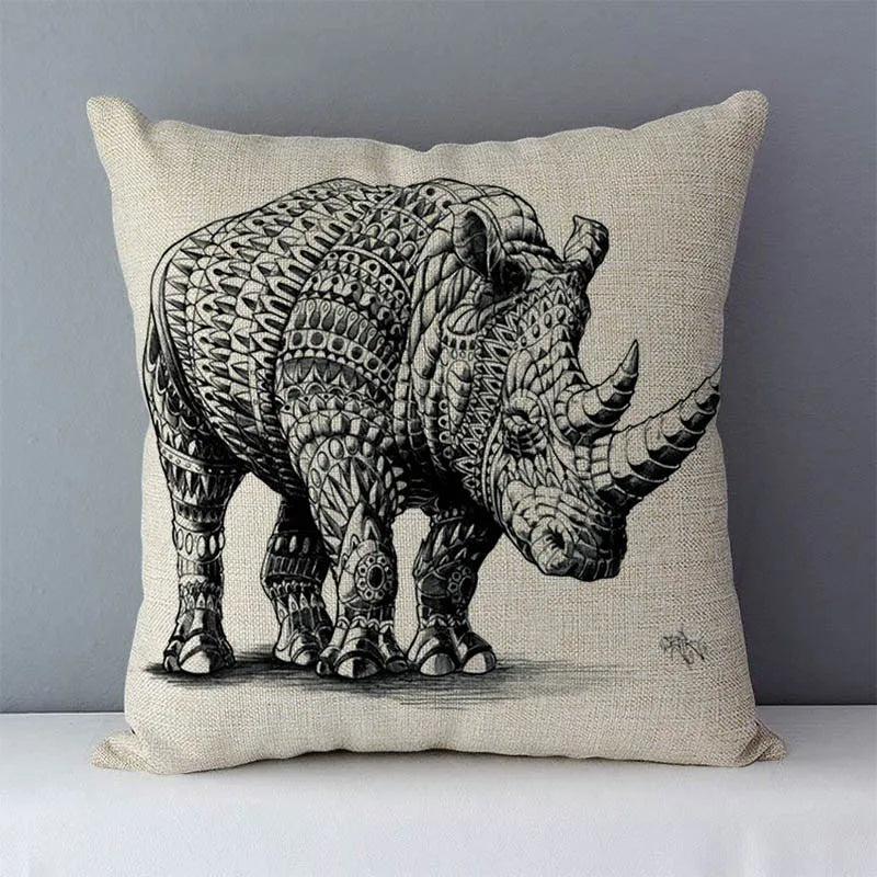 Almofadas decorativas elefante kola alce estampado animais fronha 45x45cm sem miolo