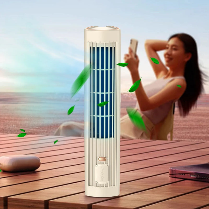 Ventilador de Torre USB: Resfriamento Portátil e Elegância para Casa ou Escritório!